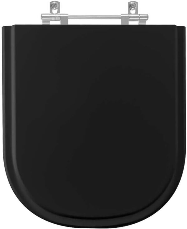 Tampa Para Vaso Sanitário Lorenzetti Square - Cor: Preto