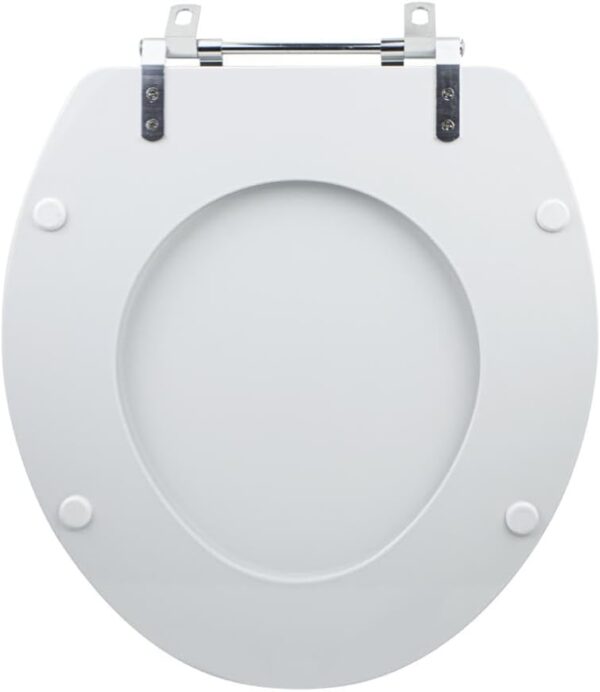 Assento Sanitário Tampa de Vaso Branco Mdf Laqueado Loren way para bacia Lorenzetti - Image 5