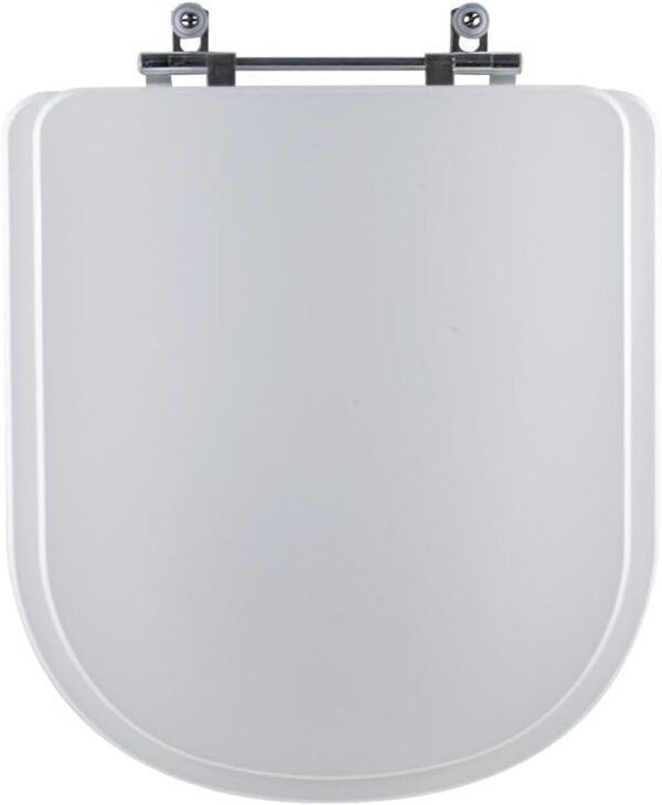 Assento Sanitário Tampa de Vaso Branco Mdf Laqueado Loren Square para bacia Lorenzetti
