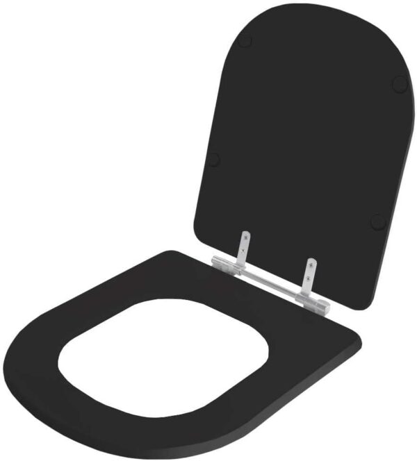 Tampa Para Vaso Sanitário Lorenzetti Square - Cor: Preto - Image 2