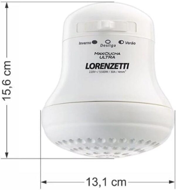 Chuveiro Maxi Ducha Lorenzetti 3 Temperaturas Ultra 220/5500w - Image 6