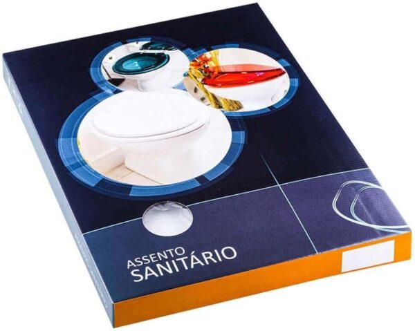 Tampa Para Vaso Sanitário Lorenzetti Square - Cor: Preto - Image 5