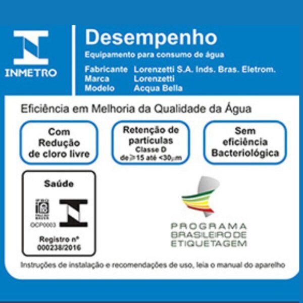 Torneira Com Filtro Purificado Lorenzetti AcquaBella Parede Preta - Image 5