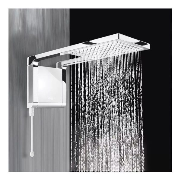 Chuveiro Elétrico de Parede Lorenzetti Acqua Ultra Storm Preto 7800W 220V Branco Cromado - Image 4