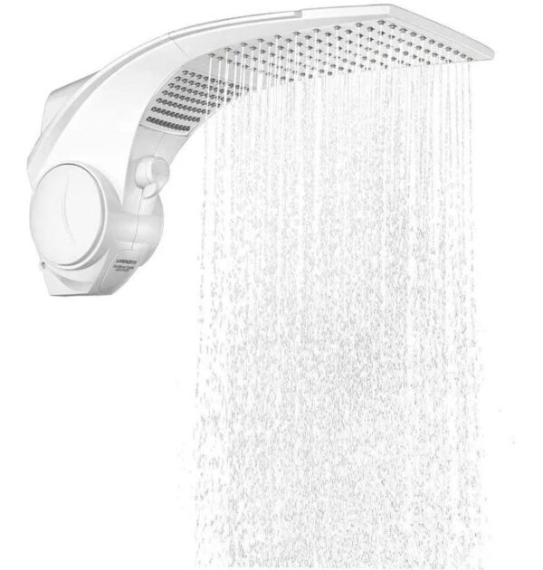 Chuveiro Elétrico De Parede Lorenzetti Duo Shower Quadra Multitemperaturas Branco 7500w 220v - Image 2