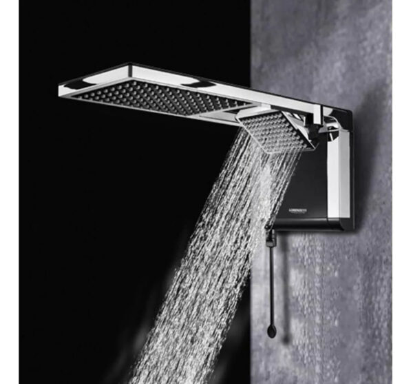 Chuveiro Elétrico De Parede Lorenzetti Acqua Ultra Duo Flex Preto Cromado 6800w 220v - Image 3