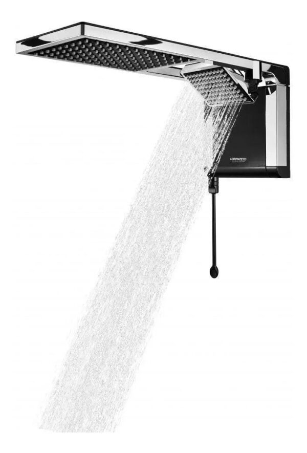 Chuveiro Elétrico De Parede Lorenzetti Acqua Ultra Duo Flex Preto Cromado 6800w 220v - Image 4