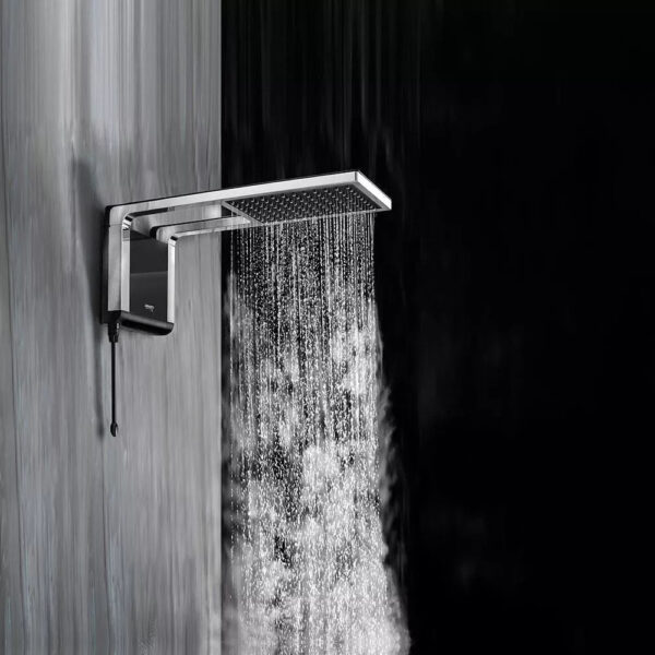 Chuveiro Elétrico de Parede Lorenzetti Acqua Ultra Storm Preto 7800W 220V Preto Cromado - Image 3